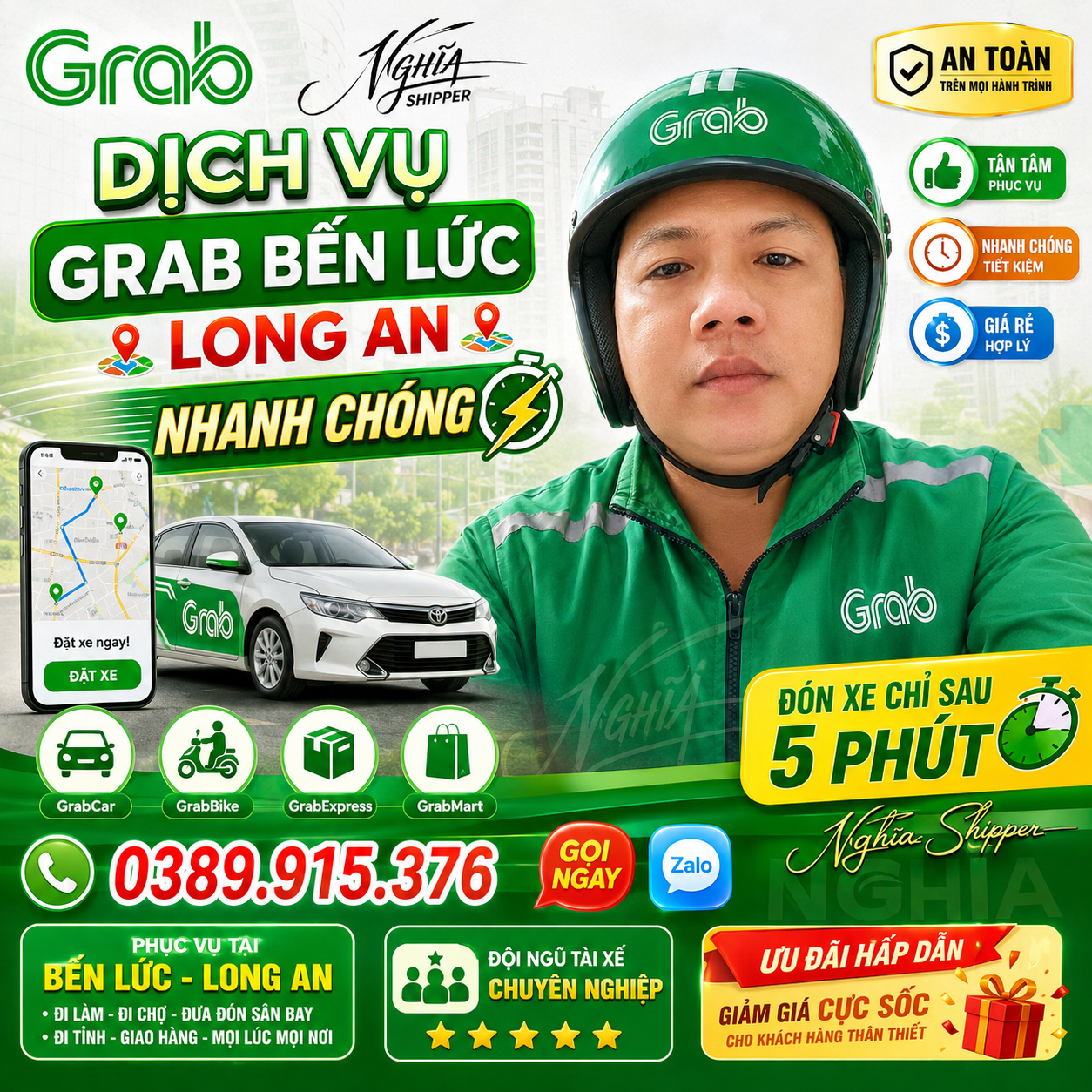 số hotline grab bến lức tây ninh mới nhất